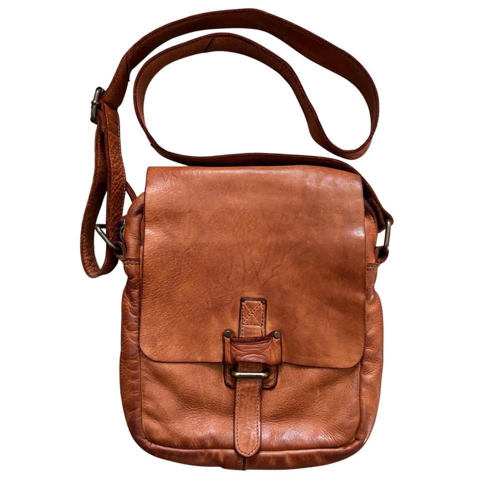 Harbour 2nd Genuine‎ Leather Crossbody Bag Marlies Natural Brown